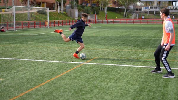 student playing sports at Virtus, British Sixth Form College